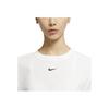 Nike Potlačené ležérne športové tričko s okrúhlym výstrihom a krátkym rukávom, s padnutými ramenami, dámske tričká, biele, DC5427-100