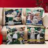 Anime Wind Breaker Decorative Room Aesthetics Pillow Case Home Decor Bedroom Sofa Bed Couch Pillow Cover 45x45