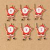 10pcs Enamel Christmas Tree Snowman Pendant Charms for Jewelry Making Christmas Earrings Necklaces DIY Accessories Supplies