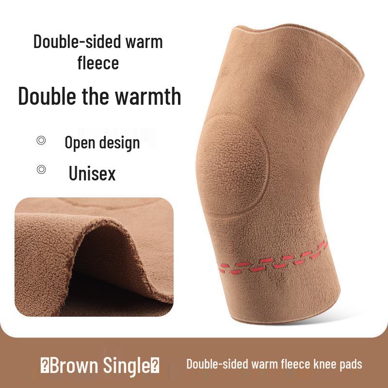 Double-Sided Fleece Knee Warmers: Velvet Thickening for Heat Storage and Cold Protection