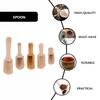 10 Pcs Small Wooden Scoop Bath Salt Seasoning Spoon Tea Small Salt Spoon Coffee Flour Candy Spoon Kitchen Tool Eco Friendly