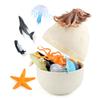 Kinder Ozean Überraschungsei Ornament Kindergarten Naturwissenschaftliche und Pädagogische Kognitive Tiermodell Früherziehungsspielzeug