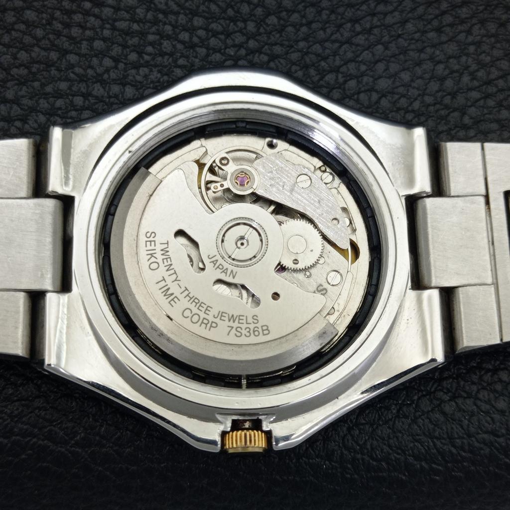 Echte Vintage SEIKO 5 AUTOMATIC 7S36B JAPAN Herrenuhr Original Zifferblatt a702416-5