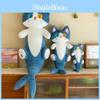Shark Cat Plush Pillow Toy Soft Filled Doll Stuffed Animal Cozy Home Gift Decor