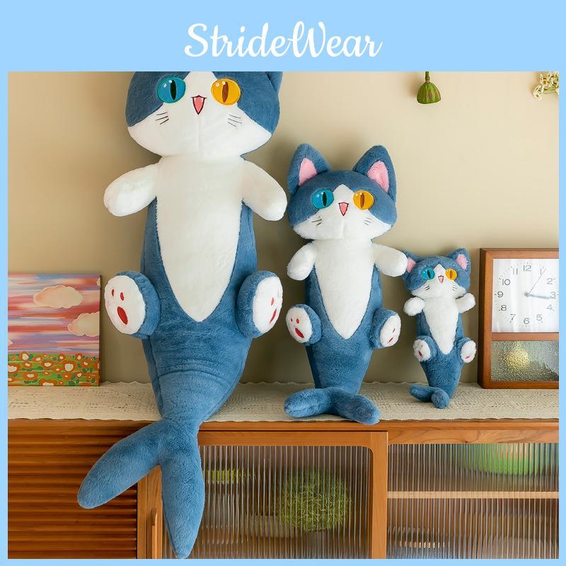 Shark Cat Plush Pillow Toy Soft Filled Doll Stuffed Animal Cozy Home Gift Decor
