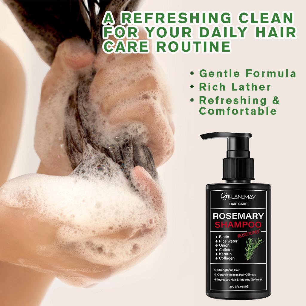 Rosemary Shampoo-Increases Hair Shine And Softness-Controls Excess Hair Oiliness-Suitable For All Hair Types, 200ml