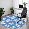 1pc Butterfly Pattern Chair Carpet for Office, Non-slip, Soft and Durable Office Rug for  Decoration, Perfect for Office Yy260325052