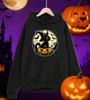 Halloween Kitten Stands On The Pumpkin Printing Men Hoodies Loose Hoody Fleece Casual Streetwear All-Match Comfortable Clothing