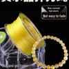 Citrine Bracelet with Yellow Elastic Beading Thread for DIY