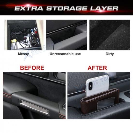 Side Door Handle Armrest Storage Organizer Accessories For Dodge RAM 1500 +
