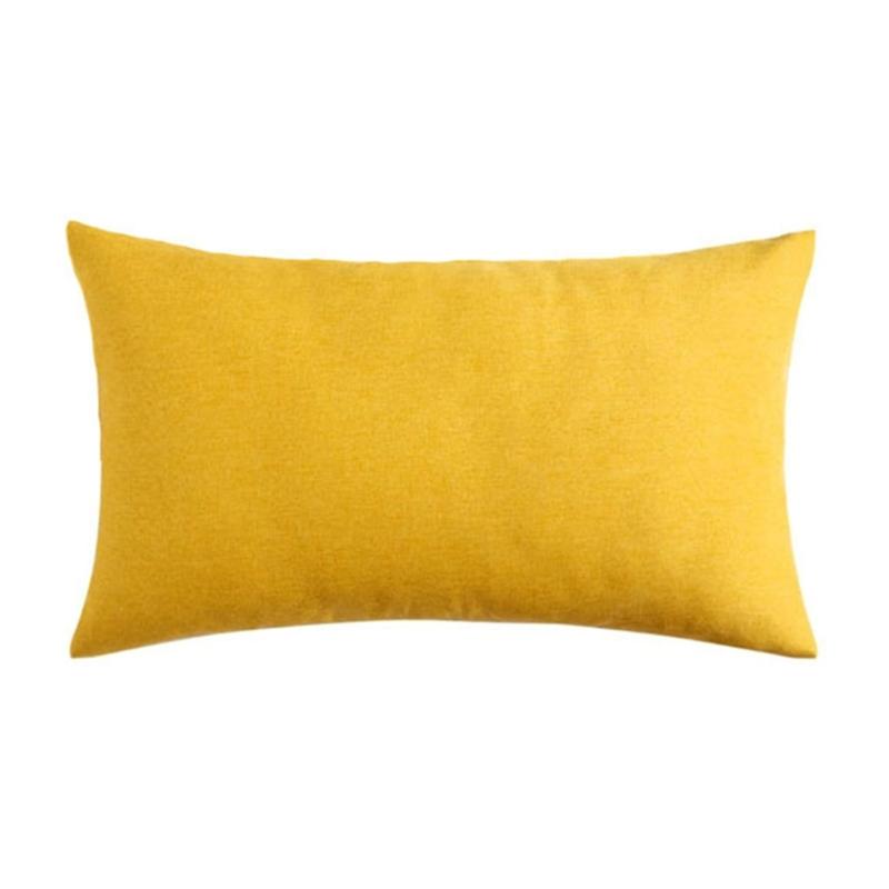 Weather Resistant Pillow for Patios Furniture Waterproof Lounge Chair Cushion with Insert  for Indoor and Outdoor Use жёлтый