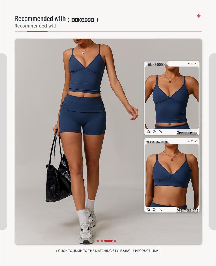 Women's Eco-friendly Recycled High-Waisted Quick-Dry Tummy Control Yoga and Running Shorts