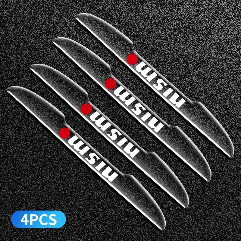 

4PCS Transparent Car Door Anti-collision Protector Bumper Strip Sticker For Nissan Nismo Tiida Teana GTR Juke Note Versa Almera