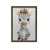 Plakat Mała Zebra Plakat Mała Zebra, 30X40 Cm, Rama Drewniana Biała, Papier Matowy 230 Gsm