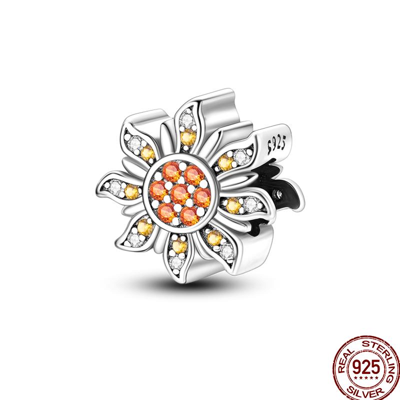 Copper Pumpkin Maple Leaf Squirrel Scarecrow Harvest Autumn Charm Beads Suitable For Pan Original Bracelet