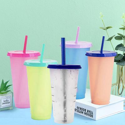 Κύπελλο Νερού 700ml Φιλικό προς το Περιβάλλον Μεγάλης Χωρητικότητας PP Αλλαγής Χρώματος Ποτήρι για Ποτό για το Σπίτι