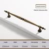 Vintage And Minimalist Antique Nickel Color Copper Brown Furniture Handles Cabinets Drawers Wardrobes Door Handles