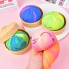 Rainbow Dumpling Squishy Toy 1 Set Bamboo Fidget Ball Kit For Office Desk Kids Stress Reliever Home Decor