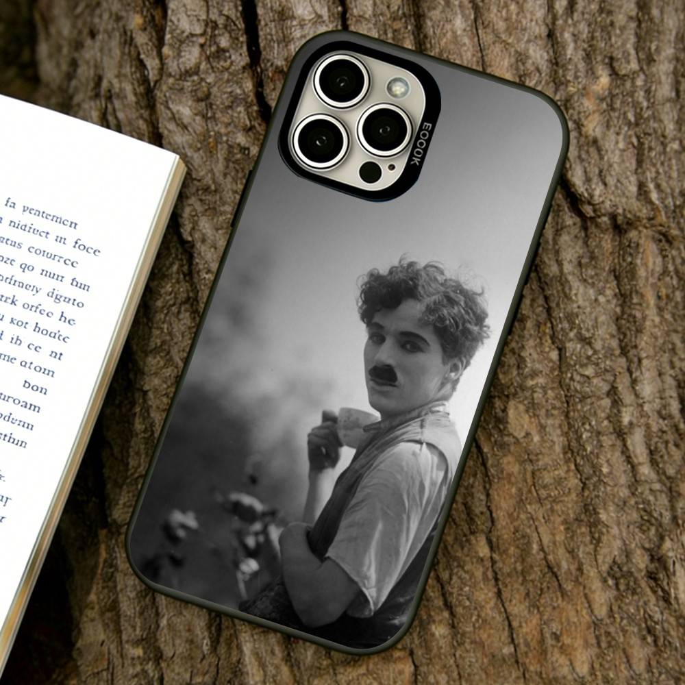 Charlie Chaplin Phone Case For iPhone 17,16,15,14,13,12,11 Plus,Pro Max,XS,Colorful Silver Phone case Funda Cover