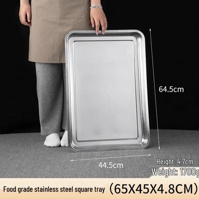 Extra Large Stainless Steel Square Tray