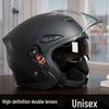 National 3C Certified Winter Double Visor Helmet, Unisex All-Season Electric Vehicle Safety Helmet.