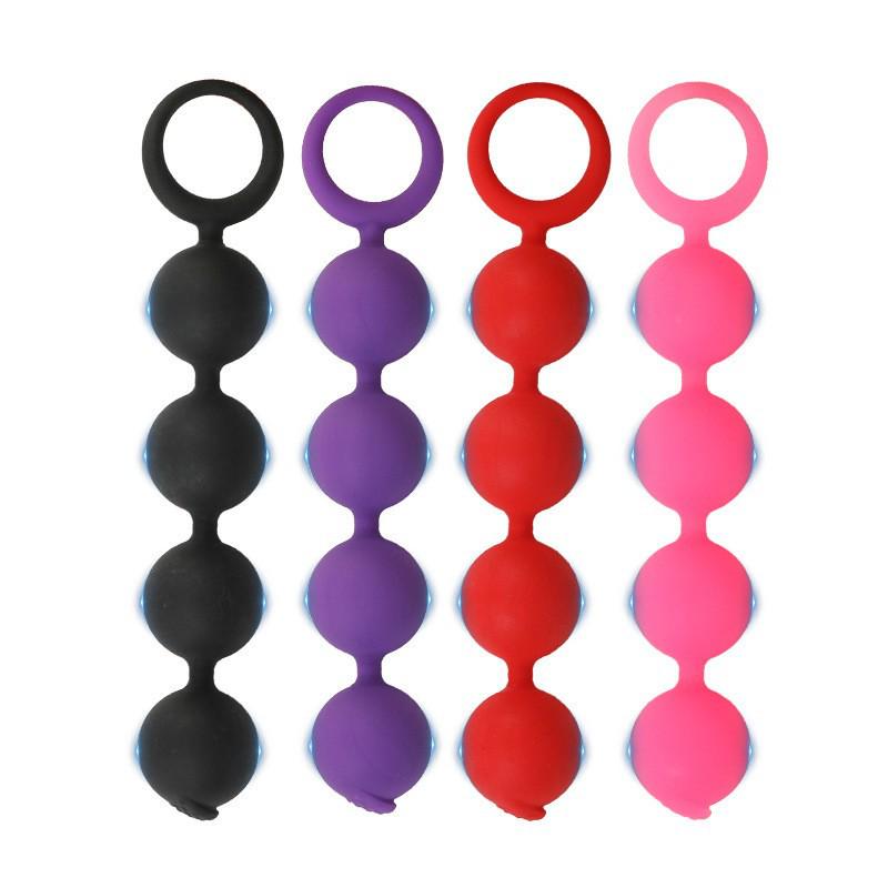 Silicone Rear Garden Bead Unisex Anal Masturbator Adult Toy