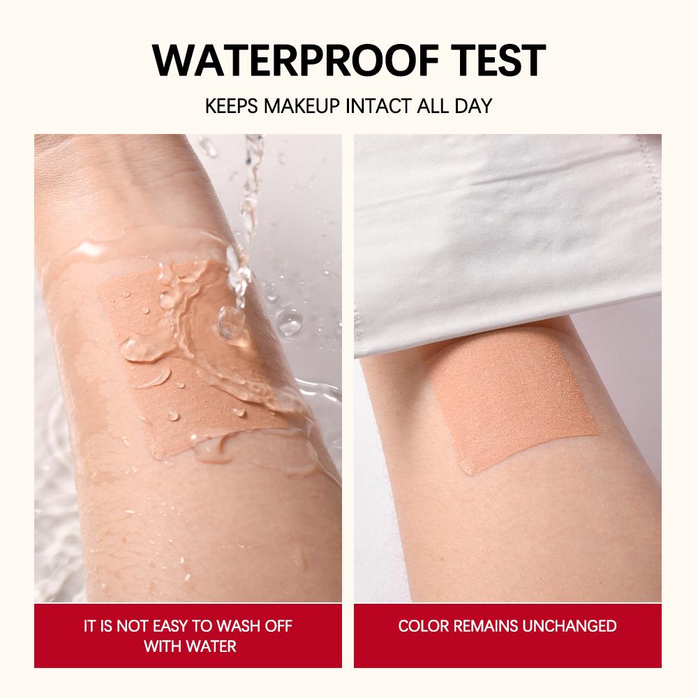 Lakerain Mattierende Foundation Basiscreme Langanhaltend Weichzeichner Matt Natürlicher Sitz Abdeckung Concealer Wasserdicht Gesichtsbasis Make-up