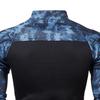 Men Fall Sweatshirt Patchwork Long Sleeves Camouflage Print Hip Hop Zipper Stand Collar Slim Fit Warm Wear-resistant Men Autumn Tops for Sports