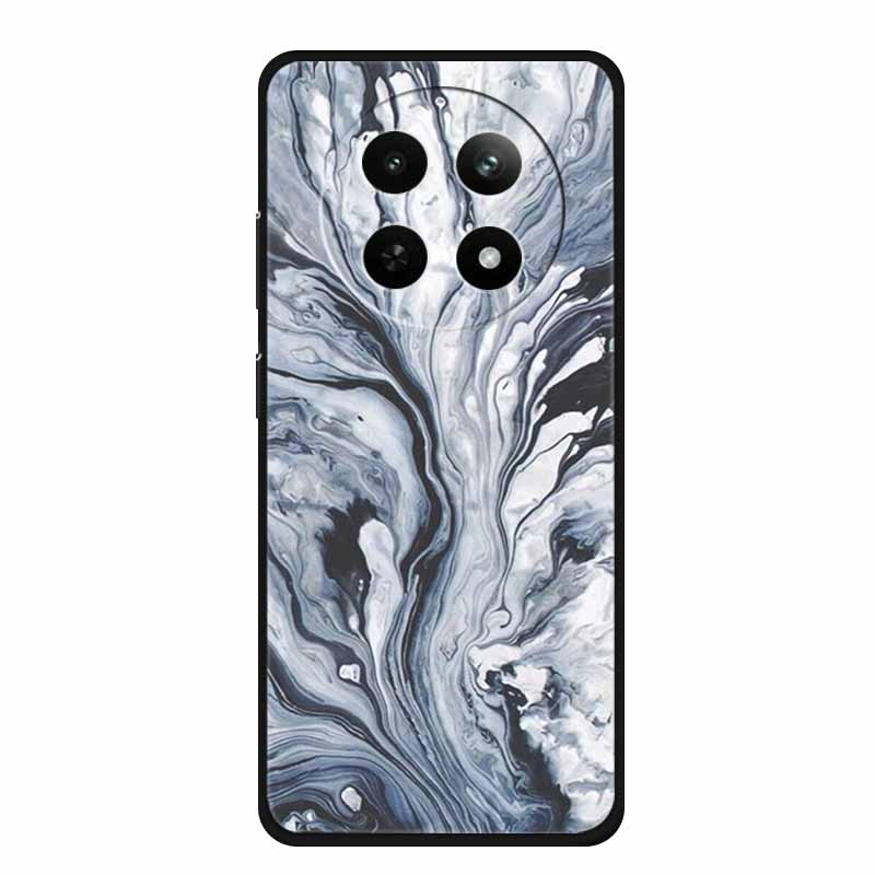 Case For Realme 13 Plus Marble TPU Soft Silicone Back Cover For Realme 13+ Cases Protective Mica Painted Colorful Bumper Capa