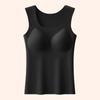 New Women's Slimming Warm Vest Underwear Fixed Cup Bra Top Base Layer Shirt Autumn Winter Outerwear Versatile Innerwear