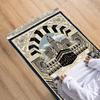 VIKAMA Muslim Prayer Carpet Travel Foldable Portable Tassel Prayer Carpet Non-Slip Muslim Prayer Mat Home Decoration