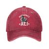 Gewaschene Baseballkappe Muhammad-Ali Sommer Hip Hop Hüte Für Paar Damen y2k Lustige Outdoor Fitnessstudio Sonne Snapback Kappe