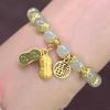 Year Lucky Rabbit Beaded Bracelet for Women Elegant Red Beads Fu Letter Charm Bracelet Chinese Jewelry Festive Gifts