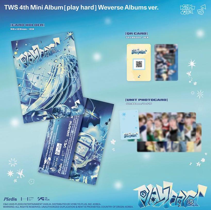 [Pre-Order] TWS Mini 4th Album “play Hard” (Weverse Albums Ver.) | K-Pop