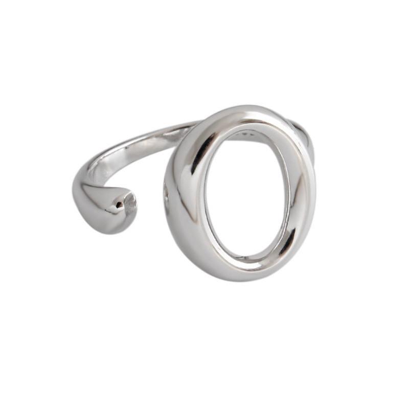 Chic Korean Style 925 Silver Adjustable Ring For Women Unique Accessory Fashionable