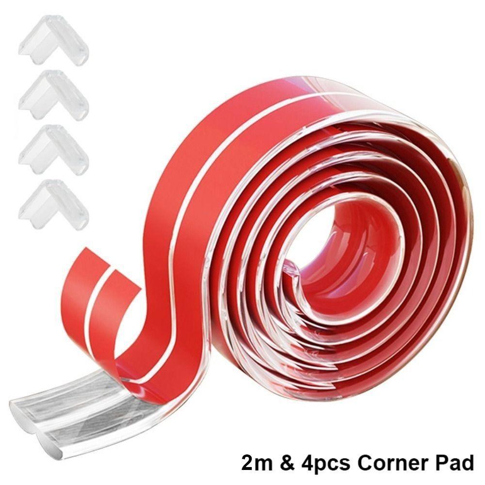 Self Adhesive Corner Guard Strip Soft Furniture Bumper Table Edge Protector  Kids Safety