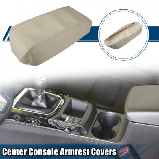 Center Console Armrest Covers for Nissan Pathfinder 96-04 Faux Leather Beige