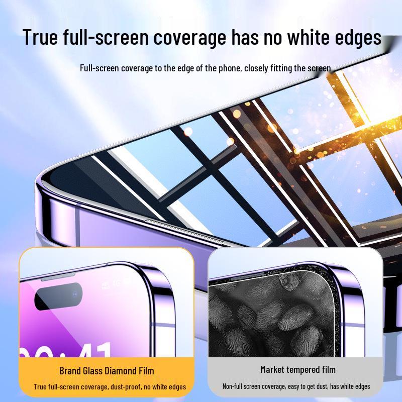 iPhone 17 Pro Max Tempered Glass Screen Protector - Anti-Peep, Dust-Free Film, Compatible with iPhone 14/15/16 Models