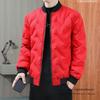 Winter Cotton-padded Jacket Men's Fashion Loose Baseball Collar Velvet Thickened Cotton-padded Jacket Winter Cotton-padded Jacket Public Version