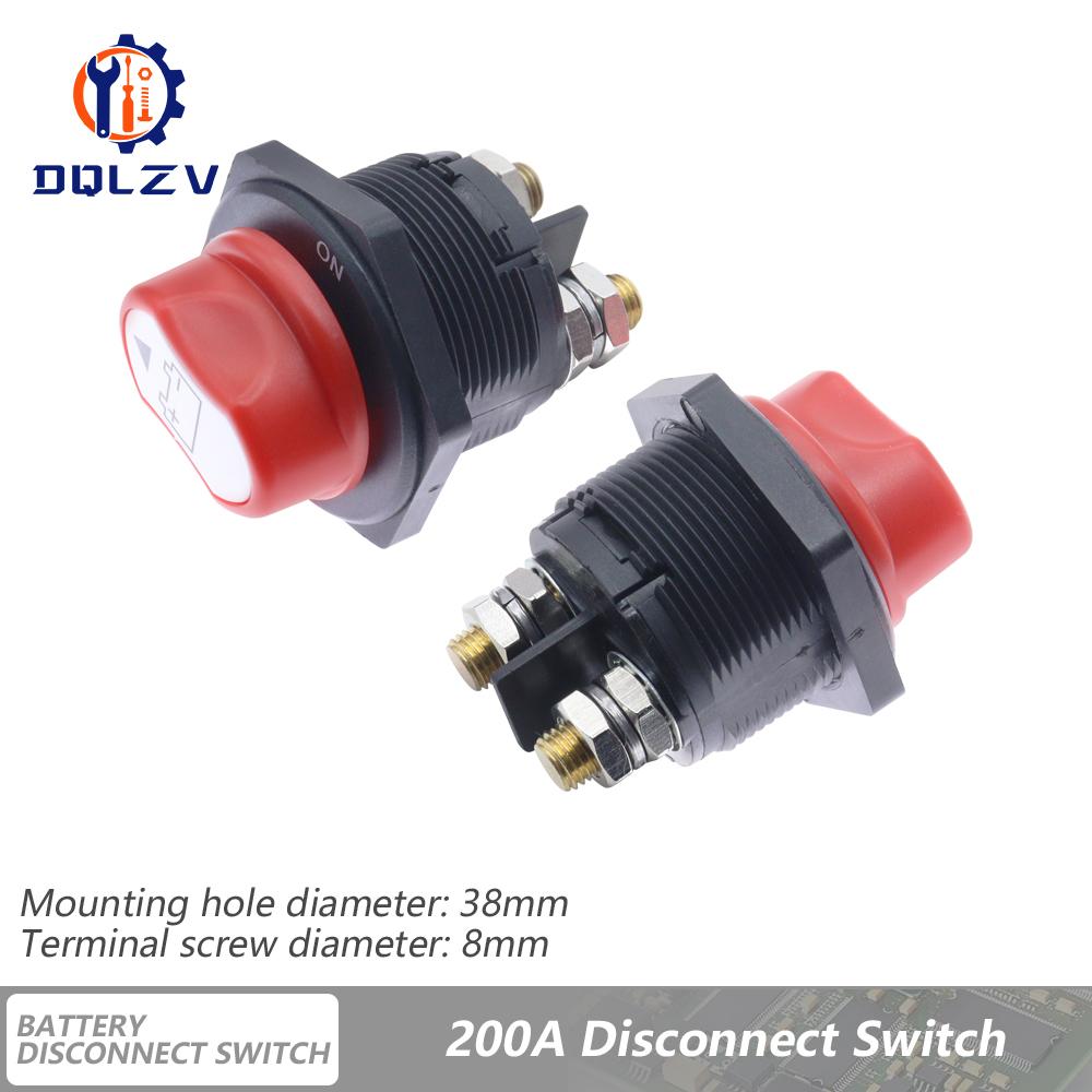 DC 32V Car Battery Switch Disconnecter Power Isolator 50A 100A 200A 300A Cut Off Rally Switch Kit For Car Motorcycle Truck Boat