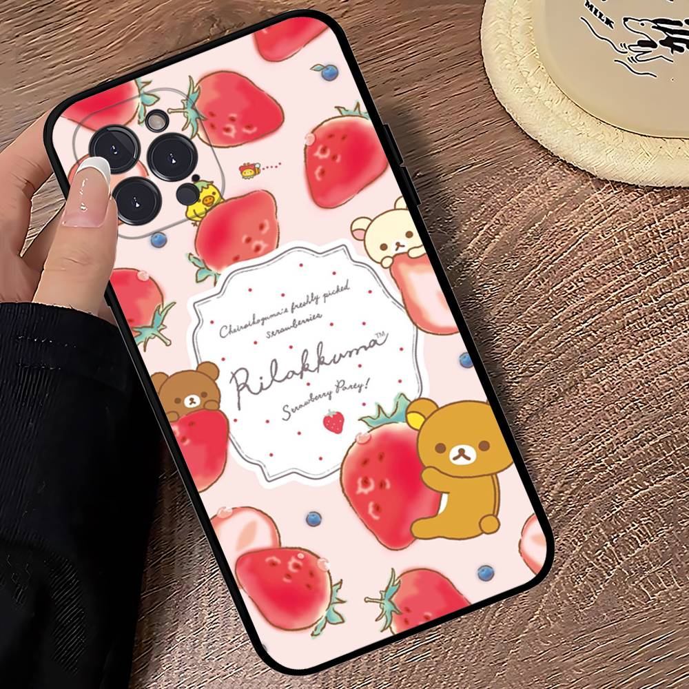 

Anime Cute Cartoon Rilakkuma Movie For Iphone 17 16 15 14 11 12 13 Pro Max Plus Case Cute Art Phone Cover iPhone 11pro max