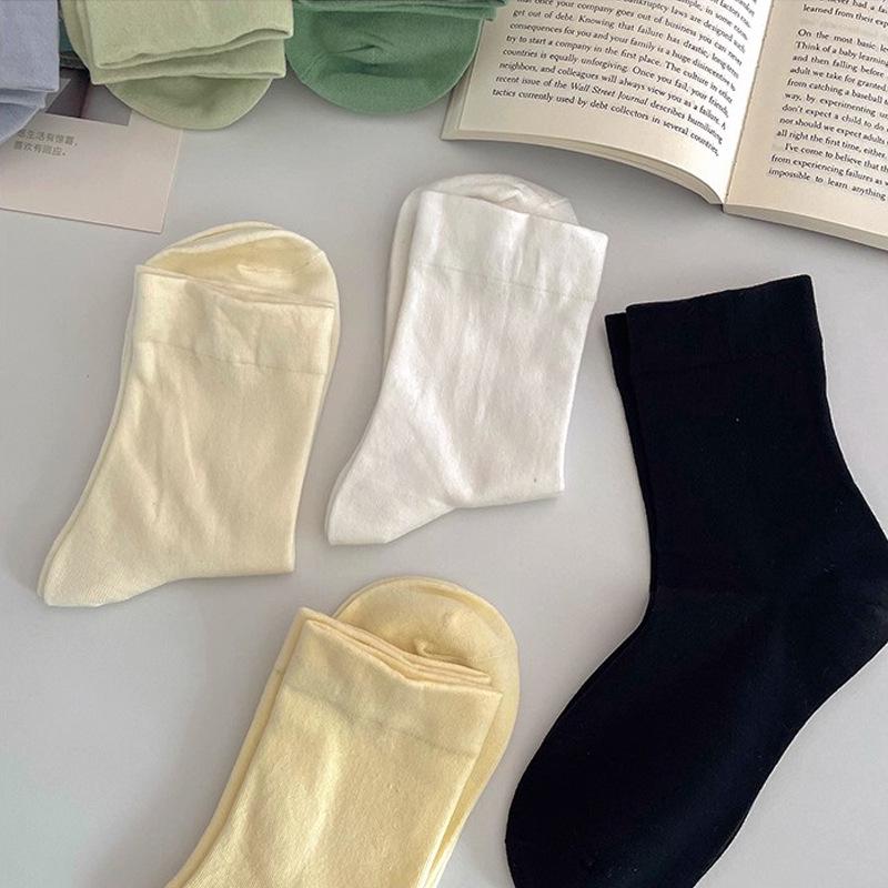 Women's Antibacterial Cotton Slouch Socks: Odor-Resistant, High Elasticity, Seamless, Loose Cuff, Anti-Pilling, Versatile for Postpartum Wear