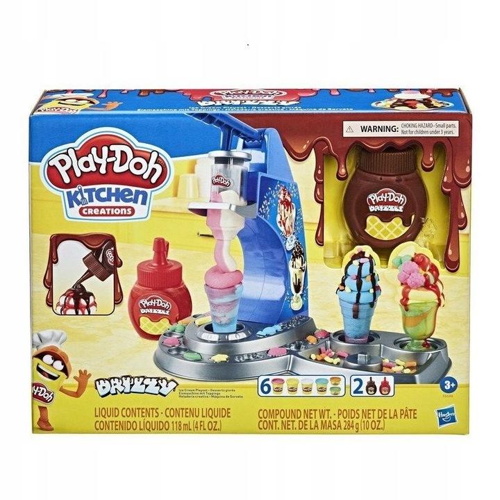 Playdoh Ciastolina Zestaw Tęczowa Lodziarnia 6 Tub