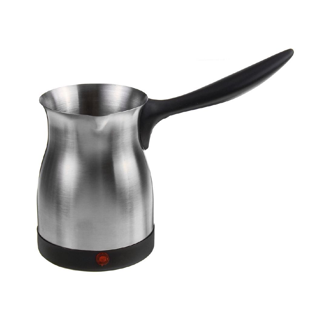 220V-240V 800W Waterproof IPX4 Electric Turkish Greek Coffee Maker Machine Stainless Steel Espresso Moka Pot
