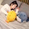 Cute Chubby Little Crocodile Throw Pillow Plush Toy Doll Puffer Fish Doll Home Pillow Cushion Nap Cover Blanket