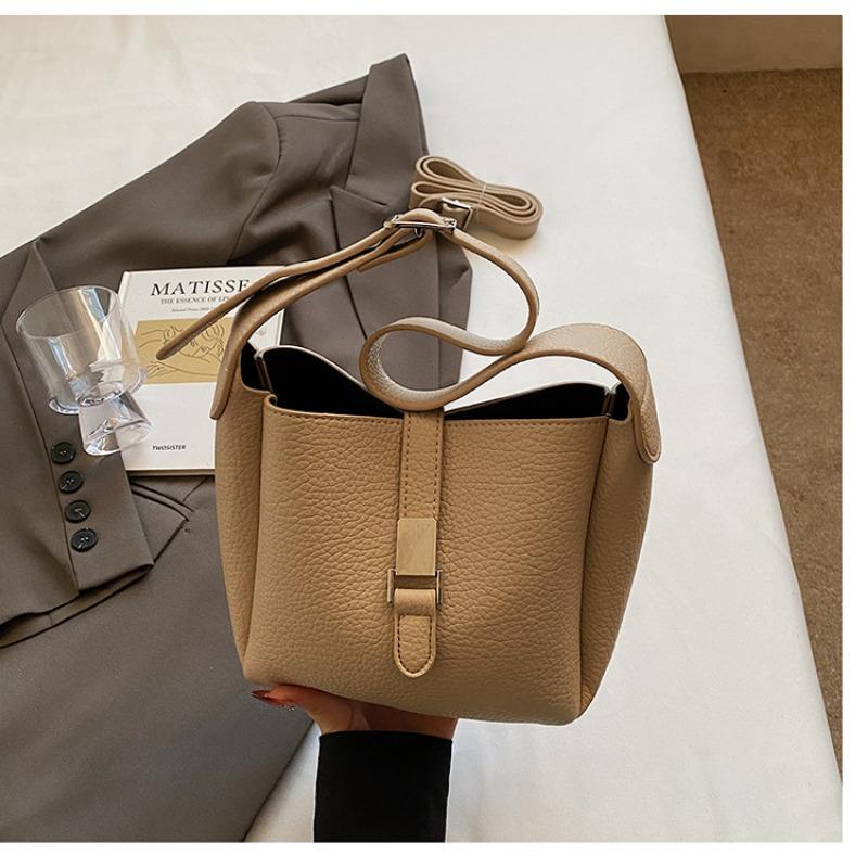 

Сумка-ведро женская летняя новая модная текстурная универсальная портативная на плечо через плечо маленькая сумка хаки