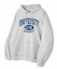 Authentic Relaxed University Hoodie White Blue