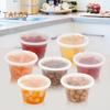 20Pcs Food Storage Box with Airtight Lid Round Clear Food Grade BPA-Free Freezer Microwave Safe Meal Prep Deli Takeaway Food Packing Container