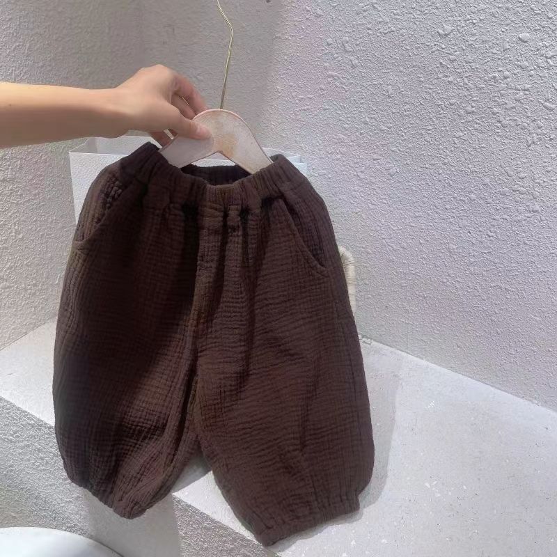 Boys' Vest Set Summer Children's Clothing Children's Baby Sleeveless Cropped Pants Two-piece Set Trendy