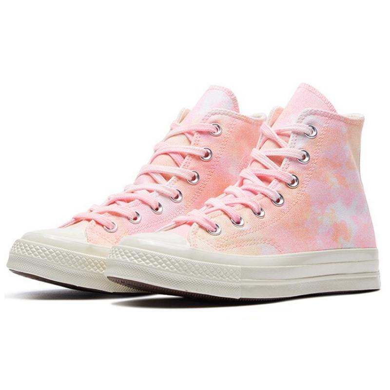 Converse Chuck Taylor All Star 1970s Round-toe Lace-up High-Top Espadrilles Women's Pink